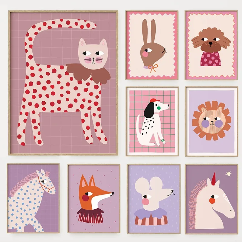Home Improvement Kids - Póster con ilustración de animales lindos
