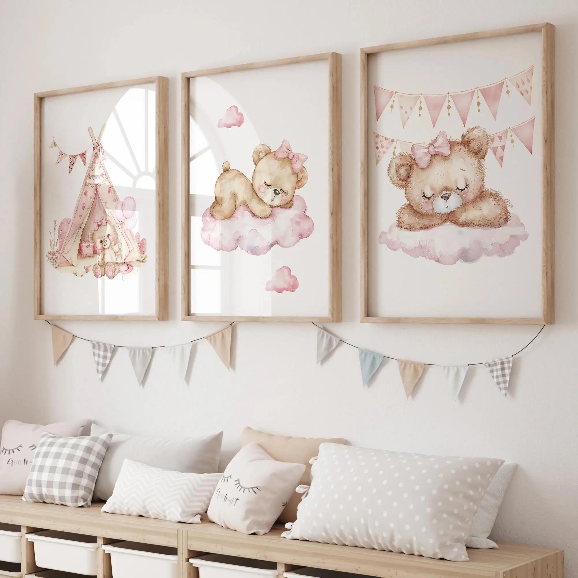 Oso de ensueño rosa, carrusel, - Home Improvement Kids reseña y precio