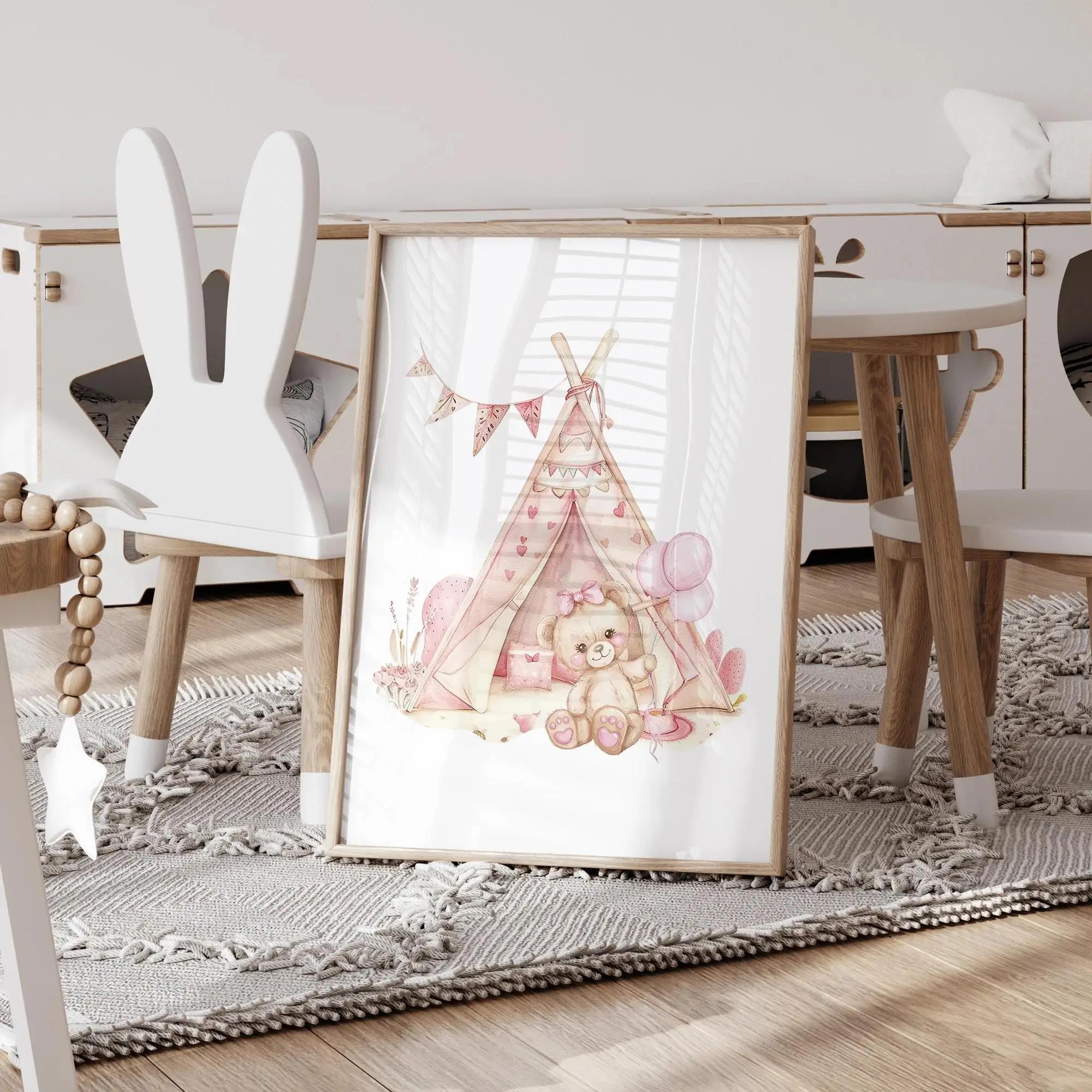 Oso de ensueño rosa, carrusel, - Home Improvement Kids reseña y precio