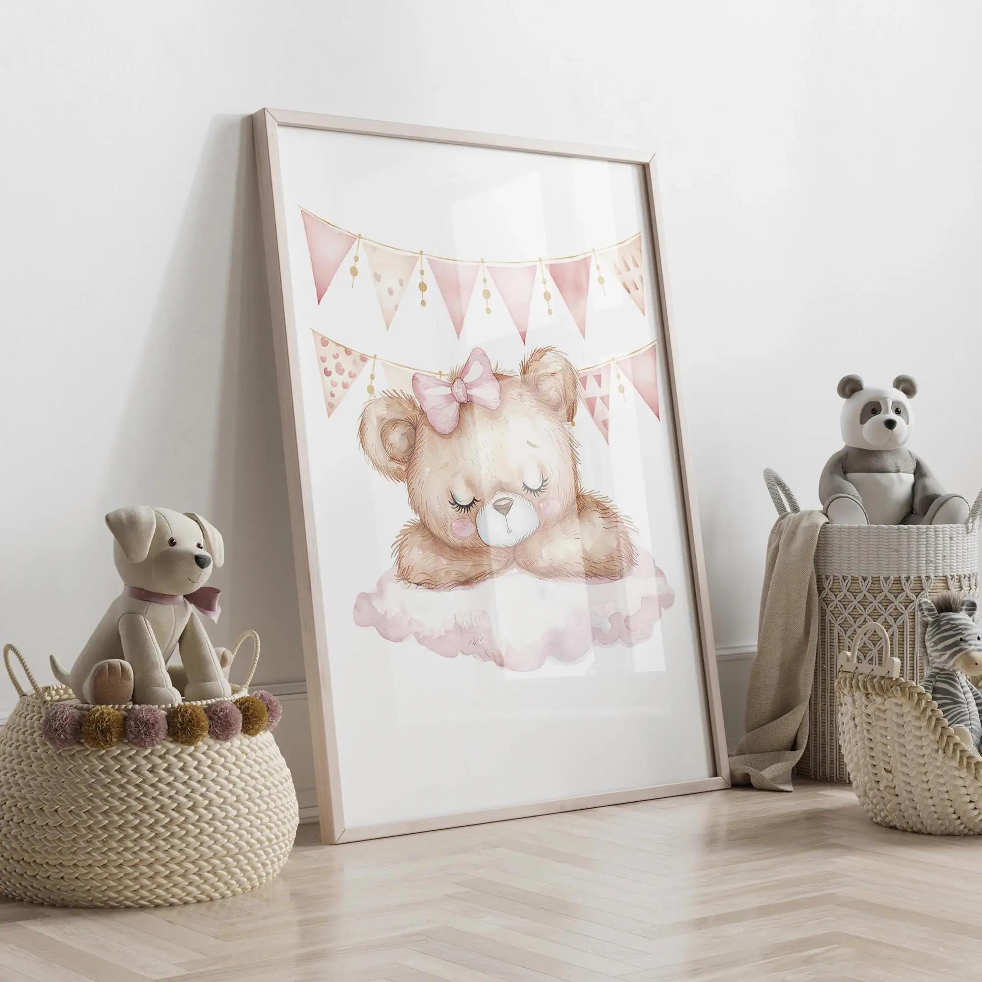 Oso de ensueño rosa, carrusel, - Home Improvement Kids reseña y precio