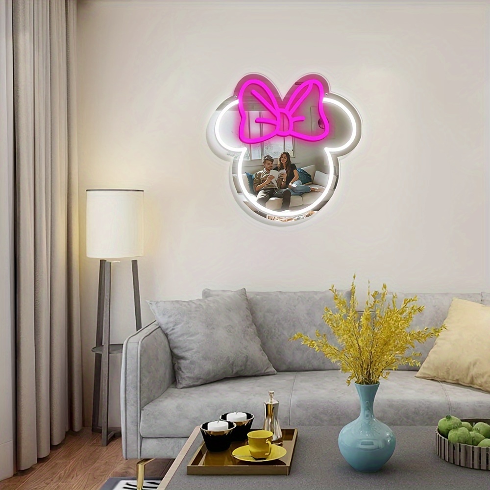 Letrero LED de Neón de Minnie  - Home Improvement Kids reseña y precio