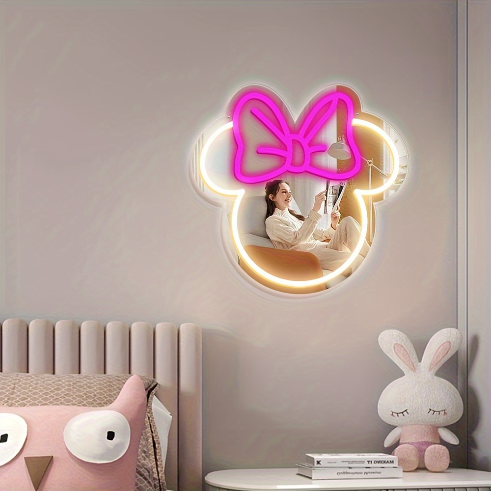 Letrero LED de Neón de Minnie  - Home Improvement Kids reseña y precio